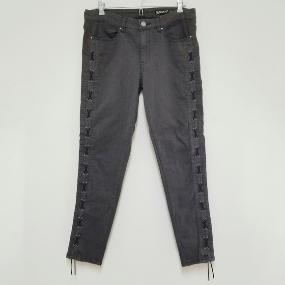 Blank NYC full lace up side skinny jeans gray - Picture 2 of 8